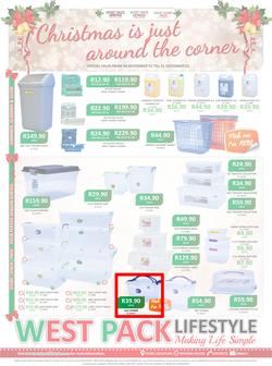 West Pack Lifestyle : Christmas Is Just Around The Corner (24 Nov - 31 Dec 2015), page 1