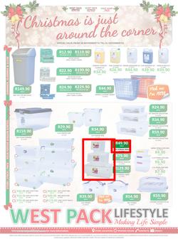 West Pack Lifestyle : Christmas Is Just Around The Corner (24 Nov - 31 Dec 2015), page 1