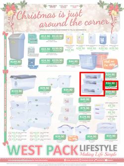 West Pack Lifestyle : Christmas Is Just Around The Corner (24 Nov - 31 Dec 2015), page 1