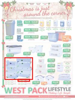 West Pack Lifestyle : Christmas Is Just Around The Corner (24 Nov - 31 Dec 2015), page 1