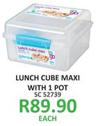 Sistema Lunch Cube Maxi With 1 Pot-Each