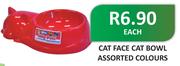 Cat Face Cat Bowl-Each