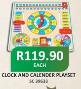 Clock And Calender Playset-Each