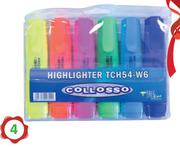 Collosso Highlighter 6 Piece