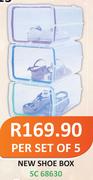 New Shoe Box-Per Set Of 5