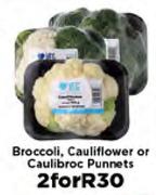 Broccoli,Cauliflower Or Caulibroc Punnets-For 2