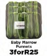 Baby Marrow Punnets-For 3