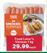 Food Lover's Viennas-1Kg Each