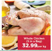 Whole Chicken(5 In A Bag)-Per Kg