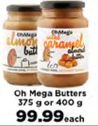 Oh Mega Butters-375g Or 400g Each