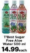 T'Best Suagr Free Aloe Water-500ml Each