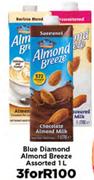 Blue Diamond Almond Breeze Assorted 1Ltr-For 3