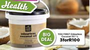 You First Odourless Coconut Oil 1Ltr-For 3