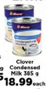 Clover Condensed Milk-385g Each
