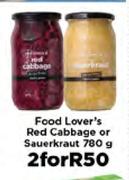Food Lover's Red Cabbage Or Sauerkraut-2x780g