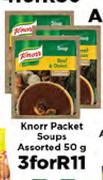 Knorr Packet Soups Assorted-3x50g
