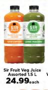 Sir Fruit Veg Juice-1.5Ltr Each