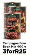 Campagna Four Bean Mix-3x400g