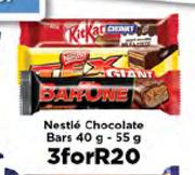 Nestle Chocolate Bars-3x40g-55g