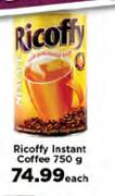 Ricoffe Instant Coffee-750 Each