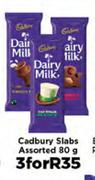 Cadbury Slabs-3x80g