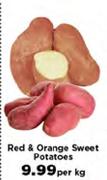 Red & Orange Sweet Potatoes-Per Kg
