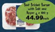 Beef Brisket Burger With Salt & Pepper-2 x 500g