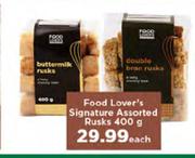 Food Lover's Signature Assorted Rusks-400g Each