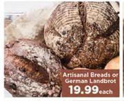 Artisanal Breads Or German Landbrot-Each