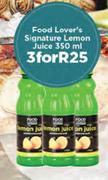 Food Lovers Signature Lemon Juice-3x350ml