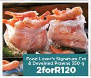 Food Lovers Signature Cut & Deveined Prawns-2 x 350g
