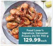Food Lovers Signature Vannamel Prawns-26/30 700g Each