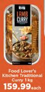 Food Lover's Kitchen Traditional Curry-1Kg Each