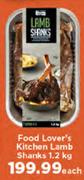 Food Lover's Kitchen Lamb Shanks-1.2Kg Each
