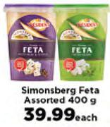 Simonsberg Feta Assorted-400g Each
