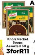 Knorr Packet Soups Assorted-3x50g