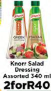  Knorr Salad Dressing Assorted-2x340Ml