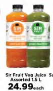 Sir Fruit Veg Juice Assorted-1.5L Each