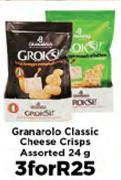 Granarolo Classic Cheese Crisps Assorted-3 x 24g