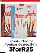 Stixels Choc Or Yoghurt Coated-3 x 50g