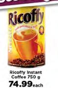 Ricoffy Instant Coffee-750g Each