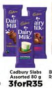 Cadbury Slabs Assorted-3 x 80g
