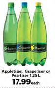 Appletiser, Grapetiser Or Peartiser-1.25Ltr Each