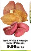 Red, White & Orange Sweet Potatoes-Per Kg
