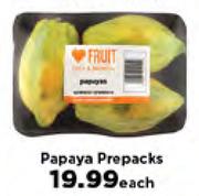 Papaya Prepacks-Each