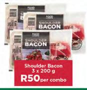 Shoulder Bacon-3 x 200g Per Combo