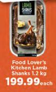 Food Lovers Kitchen Lamb Shanks-1.2Kg Each