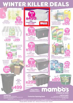 Mambo's Storage & Home : Winter Killer Deals (02 May - 25 May 2025), page 1