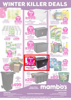 Mambo's Storage & Home : Winter Killer Deals (02 May - 25 May 2025), page 1