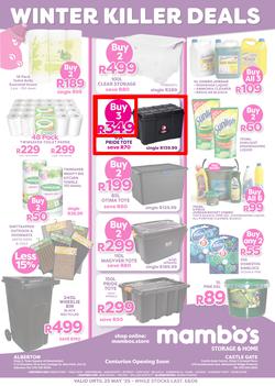 Mambo's Storage & Home : Winter Killer Deals (02 May - 25 May 2025), page 1